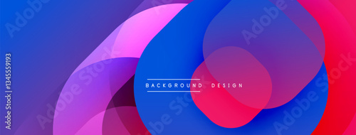 Abstract background with layered translucent gradient shapes