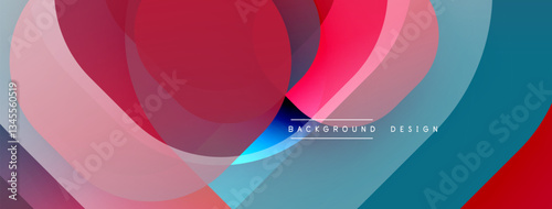 Abstract background with layered translucent gradient shapes