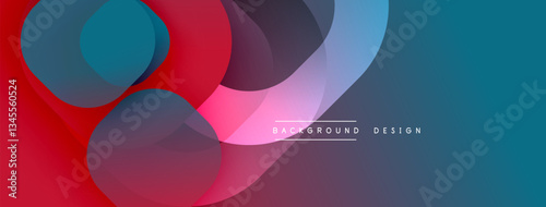 Abstract background with layered translucent gradient shapes