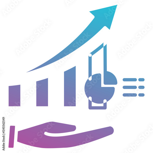 statistic icon element for design