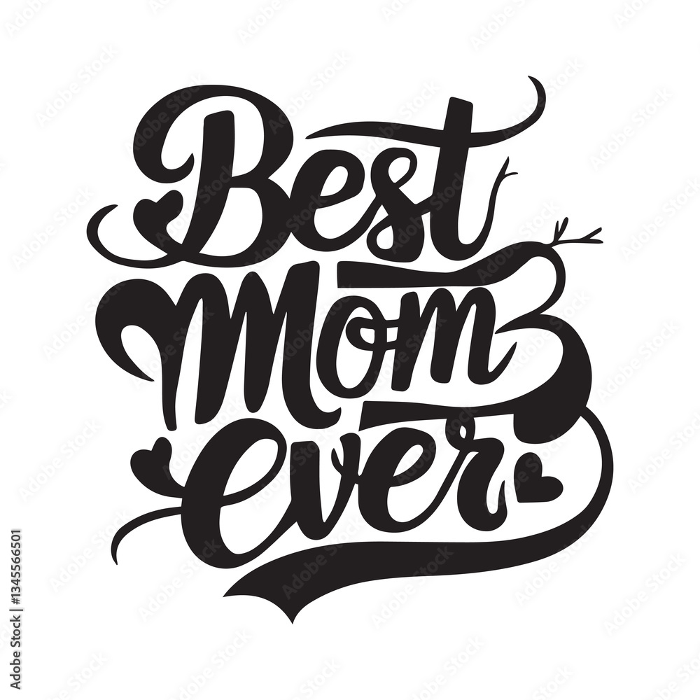 Happy Mother's Day Typography T-Shirt Vector Design | Best Mom T-Shirt Illustration Happy Mother's Day Typography T-Shirt Vector Design | Best Mom T-Shirt Illustration