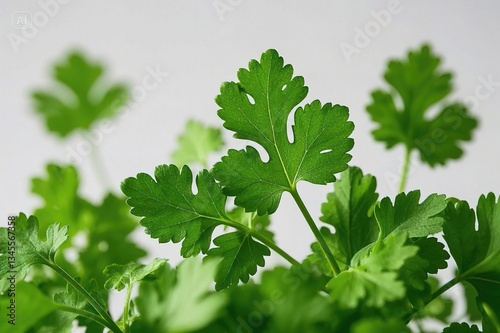 Wallpaper Mural Photograph of a bunch of coriander, highlighting the natural appearance and the leafy texture Torontodigital.ca