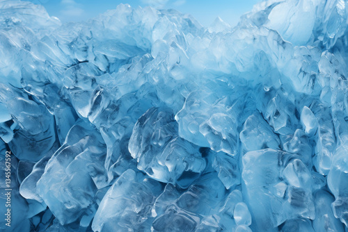 Explores and enchanting tapestry of a glacier facade, unveiling intricate interplay of patterns, crevices, and palpable essence of frozen water