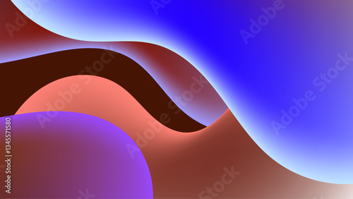 colorful swirling lines and bold colors blend seamlessly creating an eyecatching abstract design vector illustration