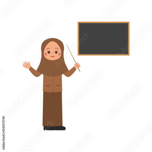 Muslim Teacher 1 Presenting at Blackboard