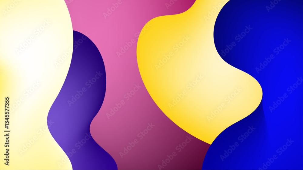 colorful vibrant composition features flowing shapes wave blending seamlessly to create an energetic and modern aesthetic vector illustration colorful vibrant composition features flowing shapes wave blending seamlessly to create an energetic and modern aesthetic vector illustration