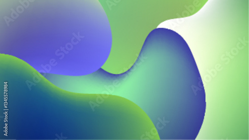 colorful abstract shapes create a vibrant modern design with smooth curves and flowing lines vector illustration