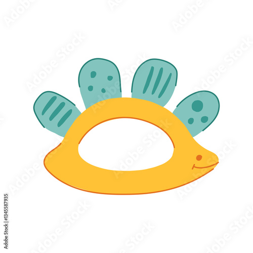 toy baby rattle cartoon vector illustration