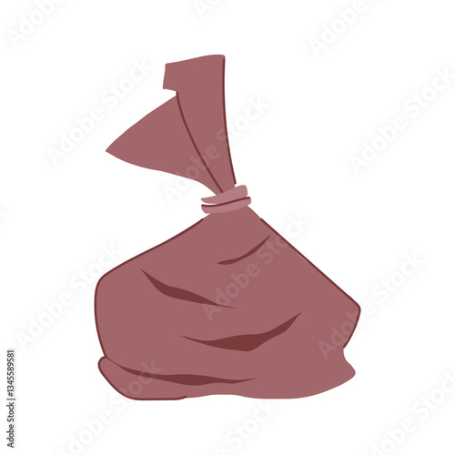recycling compostable trash bag cartoon vector illustration