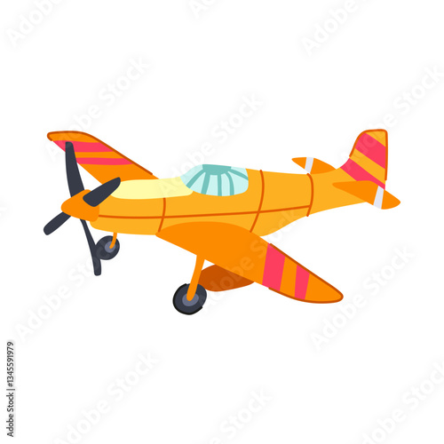 model plane toy cartoon vector illustration