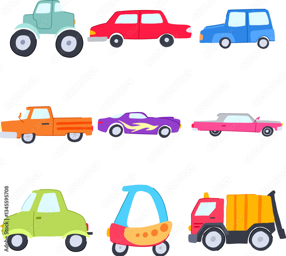 toy car set cartoon vector illustration toy car set cartoon vector illustration