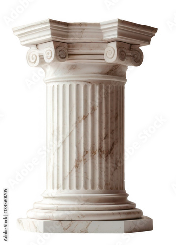 Pilar de mármol de la época romana. PNG.