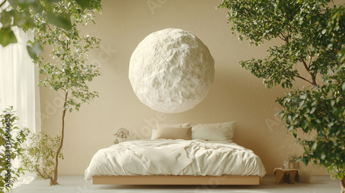 Serene Bedroom Interior: An...