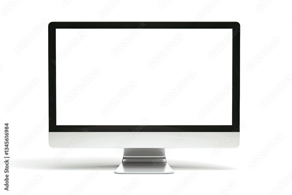Clear Pixel Picture of Computer Lcd Monitor Isolated on White Background Clear Pixel Picture of Computer Lcd Monitor Isolated on White Background