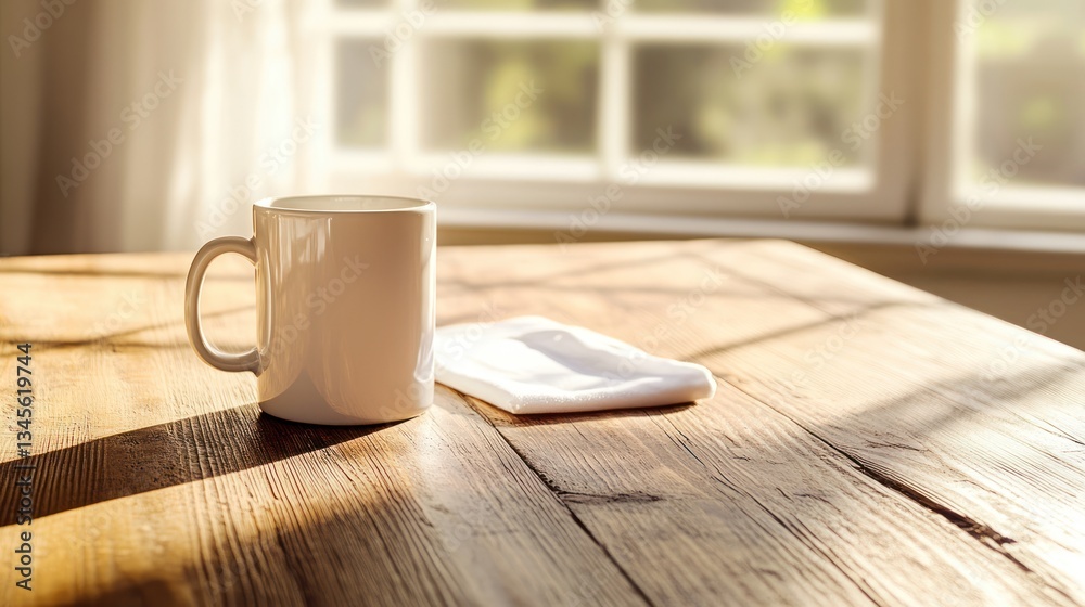 Morning Coffee by the Window: A Rustic Still Life Morning Coffee by the Window: A Rustic Still Life