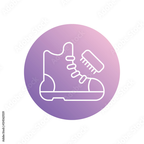Shoe Polish icon isolated on a white background. Vector illustration.