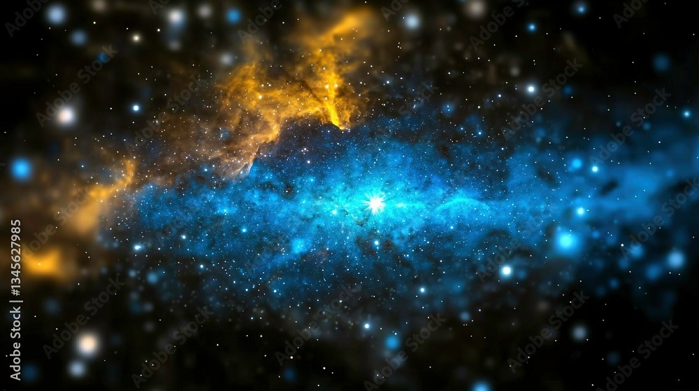 Naklejka premium Cosmic Nebula (13)