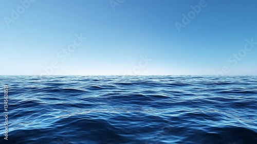 Wallpaper Mural Tranquil Ocean Serenity: A Captivating View of the Deep Blue Torontodigital.ca