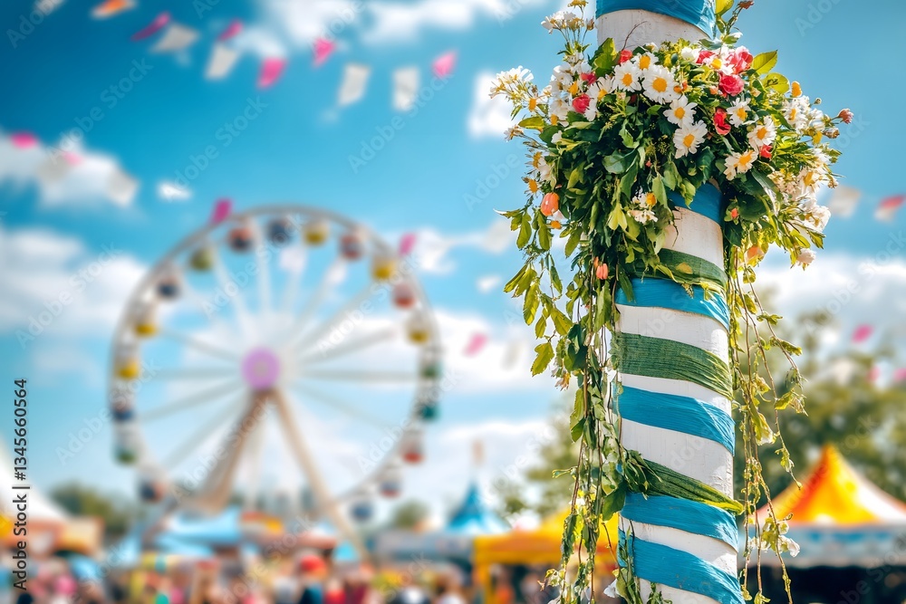 Fototapeta premium Stock Images of Oktoberfest Lederhosen, Dirndls and Beer Fest