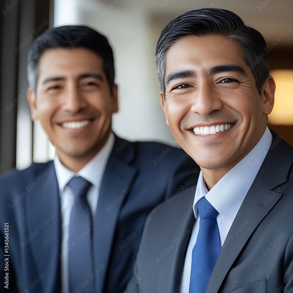Smiling Businessmen Office Portrait Success. Smiling Businessmen Office Portrait Success.