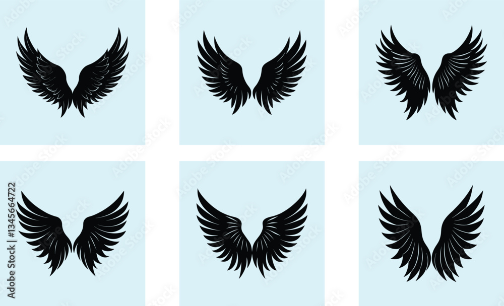Fototapeta premium Angel Wings Silhouette