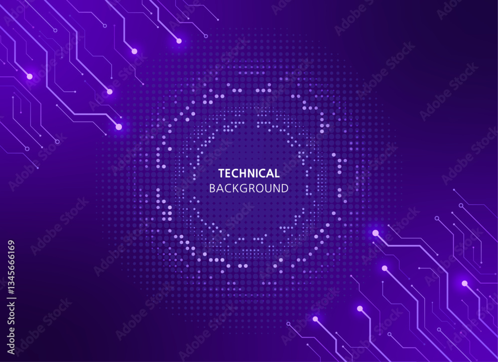 Fototapeta premium Digital technology background_디지털 기술 배경