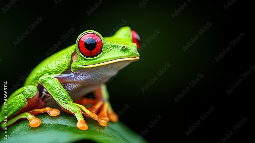 A Vibrant Green Frog With Large Red Eyes Poses Nicely A Vibrant Green Frog With Large Red Eyes Poses Nicely