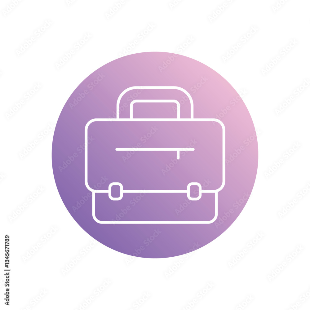Briefcase icon isolated on a white background. Vector illustration. Briefcase icon isolated on a white background. Vector illustration.