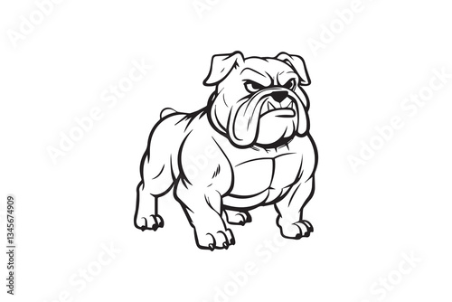 Bulldog Silhouette Vector