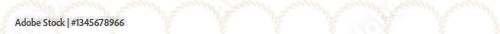 Coquette curve frame pearl bead chain