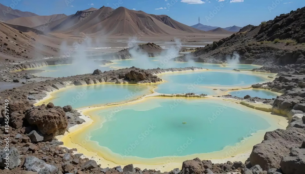 Fototapeta premium Ethiopian Danakil Depression Sulphur