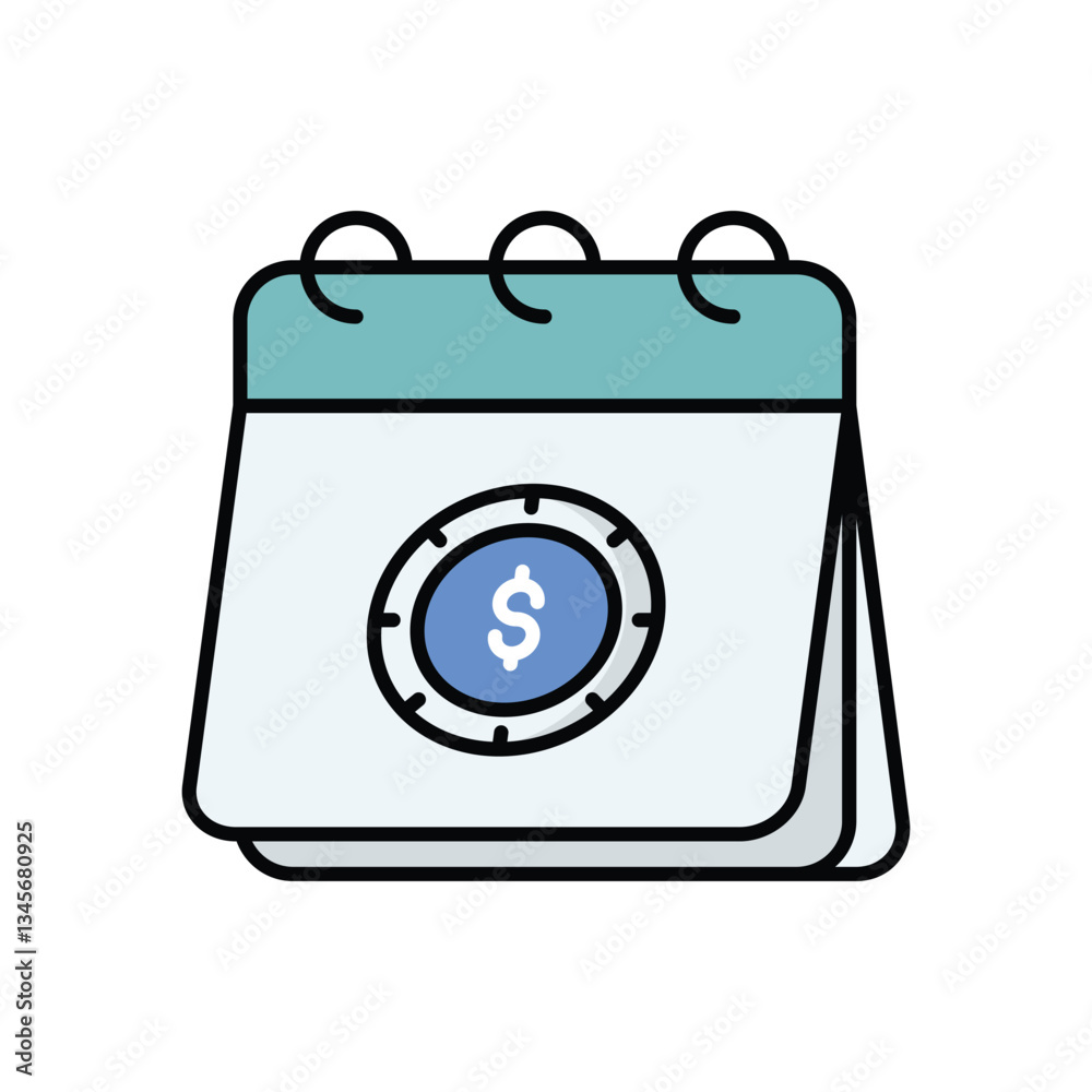 Calendar icon isolated on a white background. Vector illustration. Calendar icon isolated on a white background. Vector illustration.