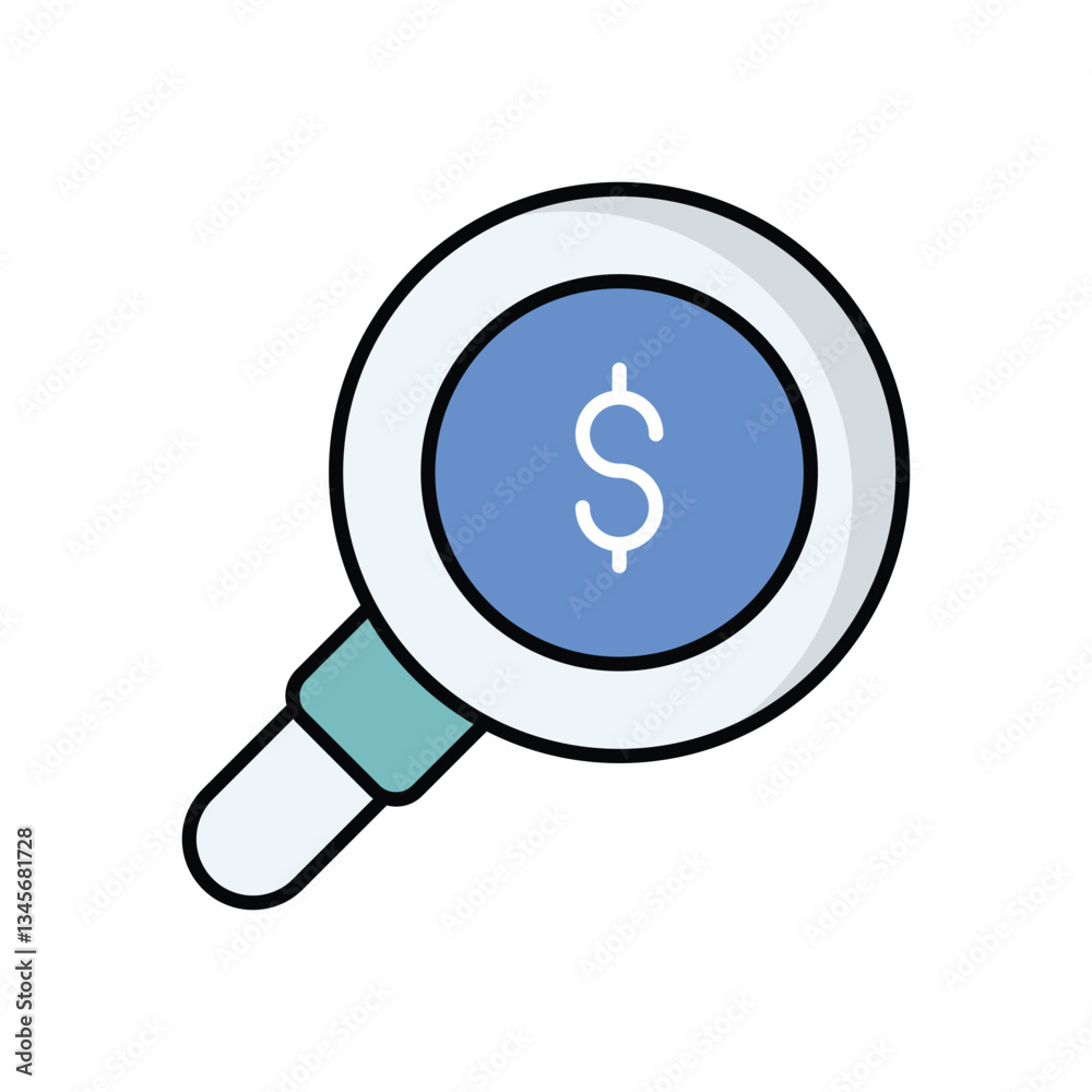 Search icon isolated on a white background. Vector illustration. Search icon isolated on a white background. Vector illustration.