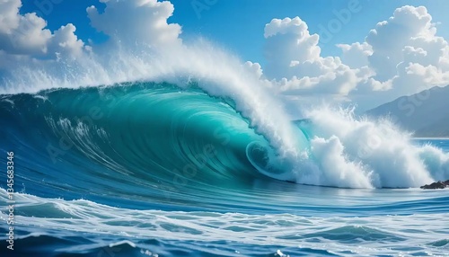 Hawaiian Surf Waves Crashing