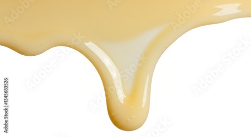 Close-up of Dripping condensed milk Sauce