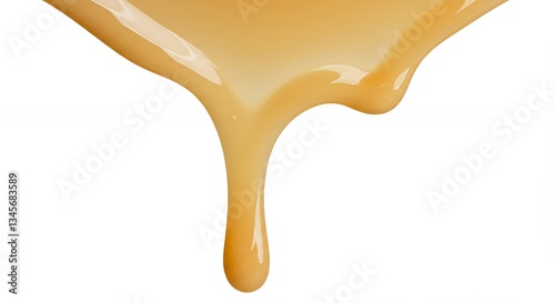 Close-up of Dripping condensed milk Sauce