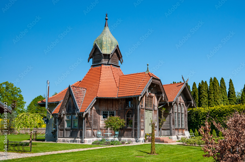 Kaiser Wilhelm Station in Gumniska Małe, Warmian-Masurian Voivodeship, Poland