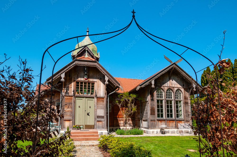 Kaiser Wilhelm Station in Gumniska Małe, Warmian-Masurian Voivodeship, Poland