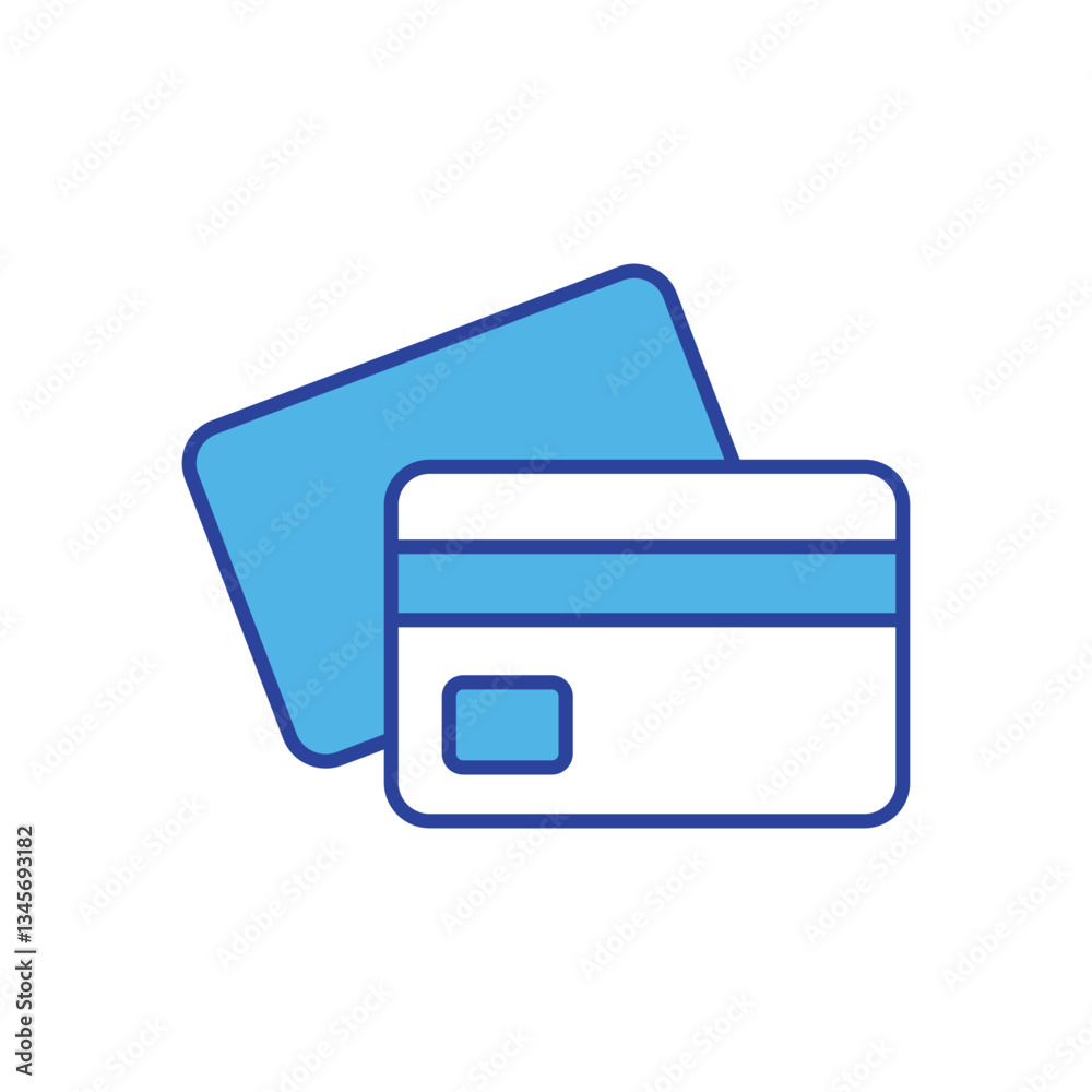 Credit Card icon isolated on a white background. Vector illustration. Credit Card icon isolated on a white background. Vector illustration.