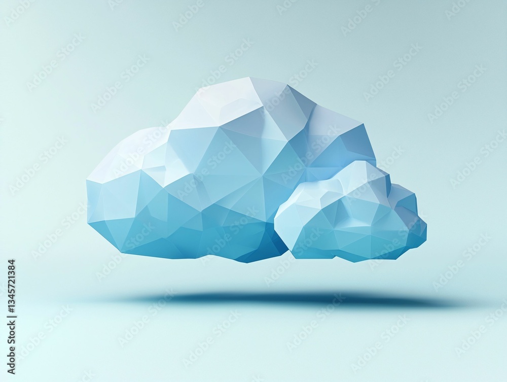 Low Poly Cloud Low Poly Cloud