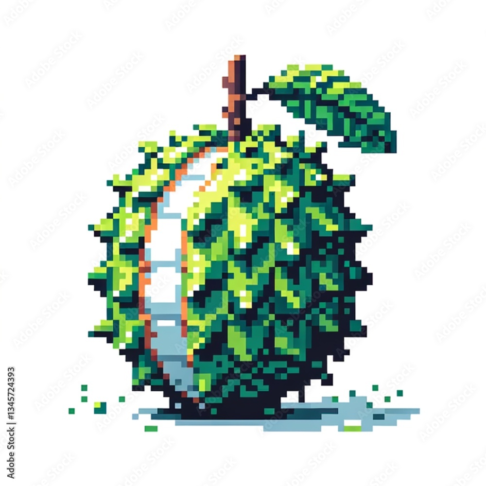 Fruits Pixel 8 bit - Soursop