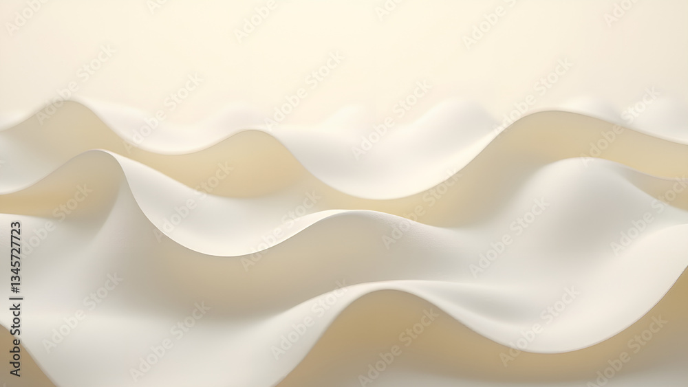 Fototapeta premium Abstract Waves in Soft Pastel Tones
