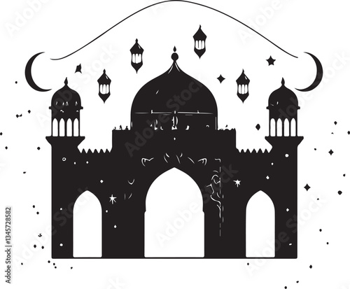 Islamic Ramadan Mosque Vector Bundle