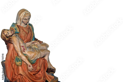 Fényképezés statue of the Virgin Mary carrying the body of Jesus