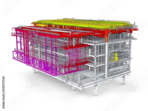 Industrial Plant 3D Model Design.