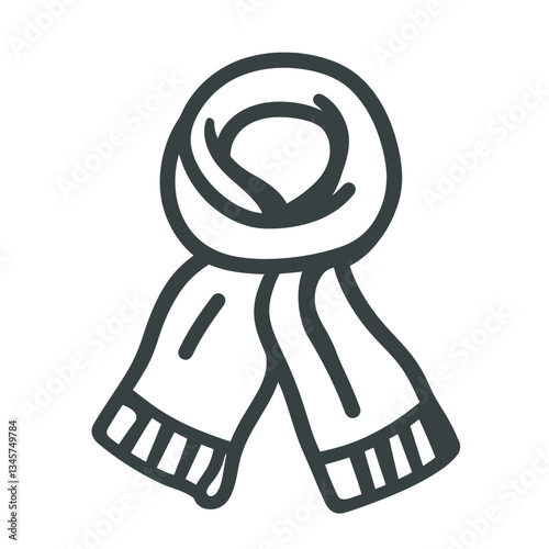 Simple winter scarf design