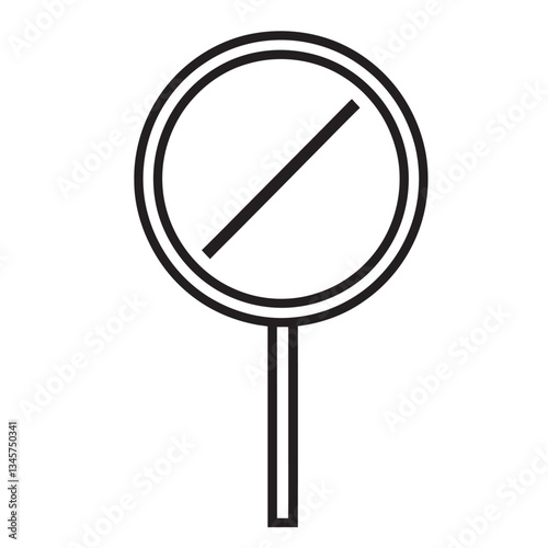 Prohibited Sign on Post