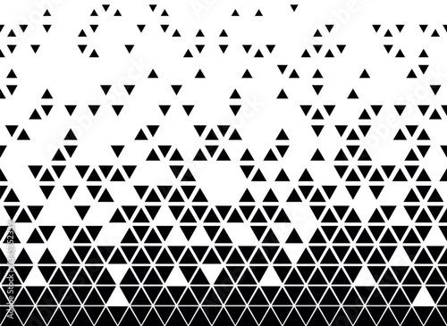 Obraz na płótnie Abstract black triangle pattern on white background w salonie