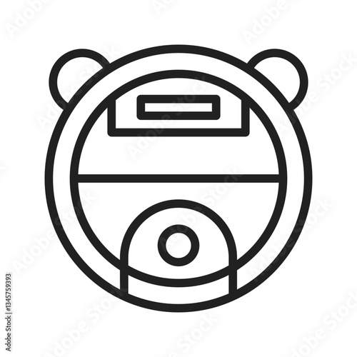 Robot Vaccum icon vector image. Suitable for mobile apps, web apps and print media.