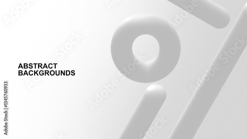 Simple modern white grey abstract background